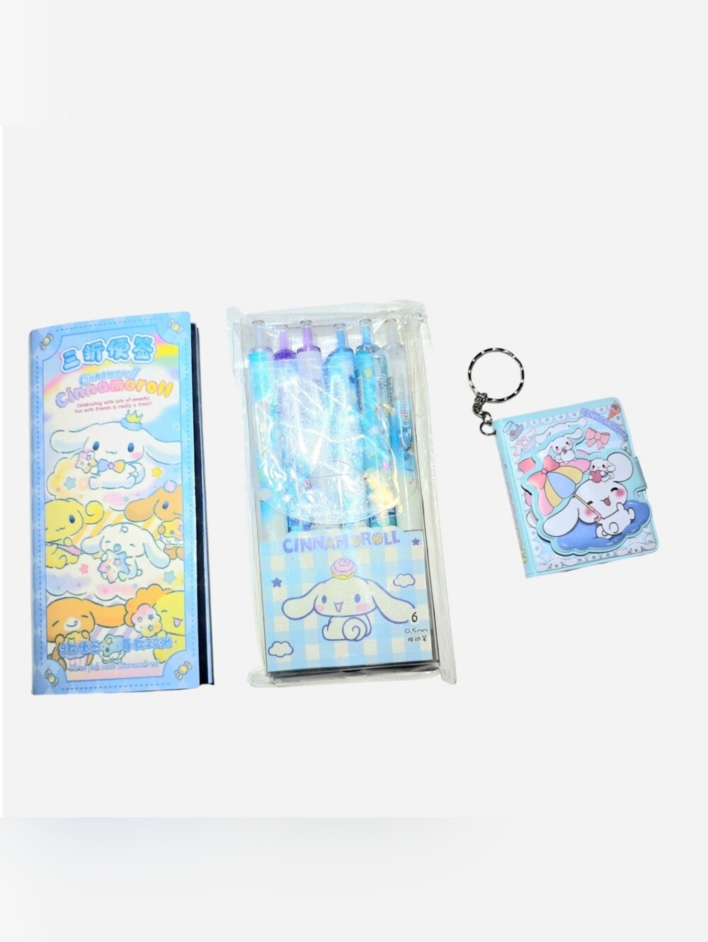 Cinnamoroll Kawaii 3 piece Stationery Set All NEW